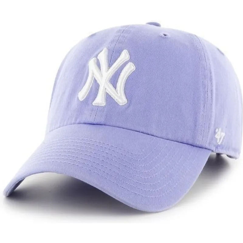 petten-gebogen-paars-verstelbaar-van-new-york-yankees-mlb-van-47-brand petten-gebogen-paars-verstelbaar-van-new-york-yankees-mlb-van-47-brand