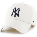 petten-gebogen-creme-verstelbaar-van-new-york-yankees-mlb-van-47-brand