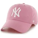 petten-gebogen-roze-verstelbaar-van-new-york-yankees-mlb-van-47-brand