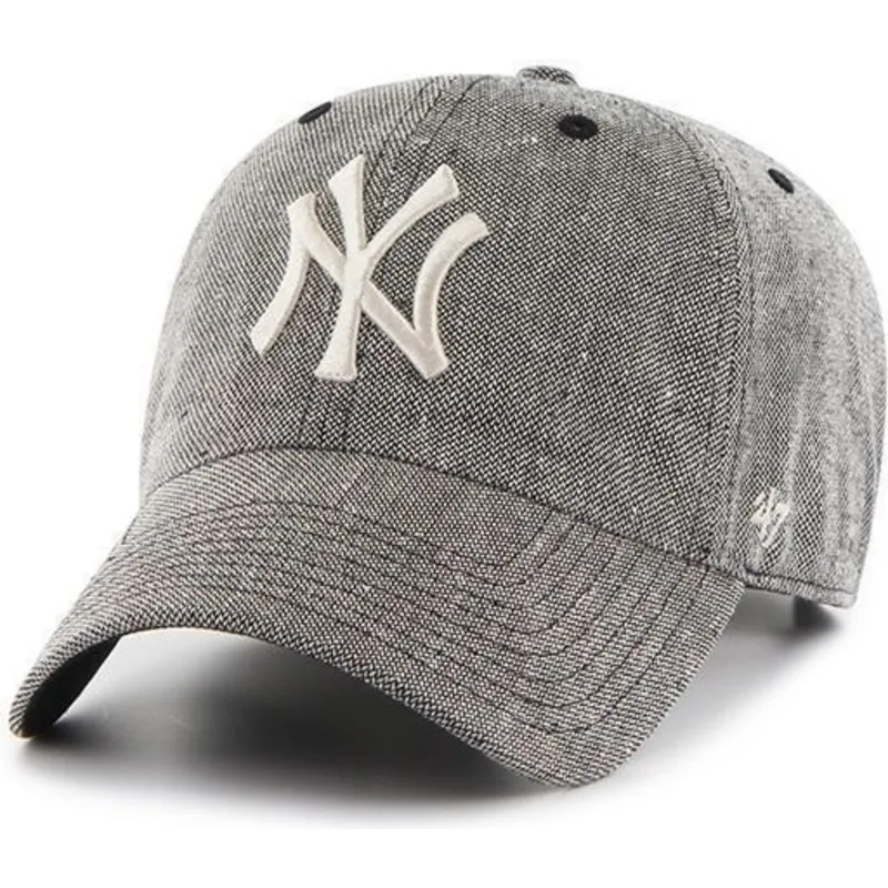 petten-gebogen-zwart-verstelbaar-van-new-york-yankees-mlb-van-47-brand