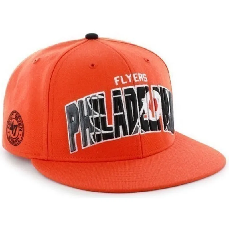 petten-plat-oranje-snapback-van-philadelphia-flyers-nhl-van-47-brand