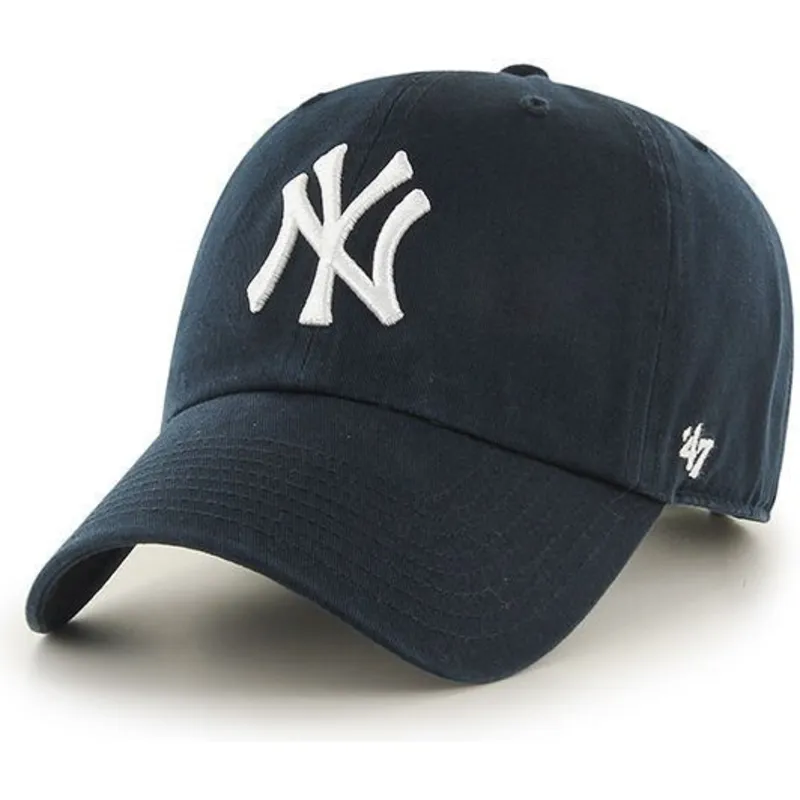 petten-gebogen-marineblauw-verstelbaar-voor-kinderen-van-new-york-yankees-mlb-van-47-brand