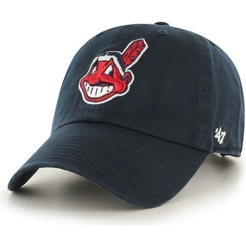 petten-gebogen-marineblauw-verstelbaar-van-cleveland-indians-mlb-van-47-brand petten-gebogen-marineblauw-verstelbaar-van-cleveland-indians-mlb-van-47-brand