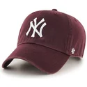 petten-gebogen-rood-verstelbaar-van-new-york-yankees-mlb-van-47-brand