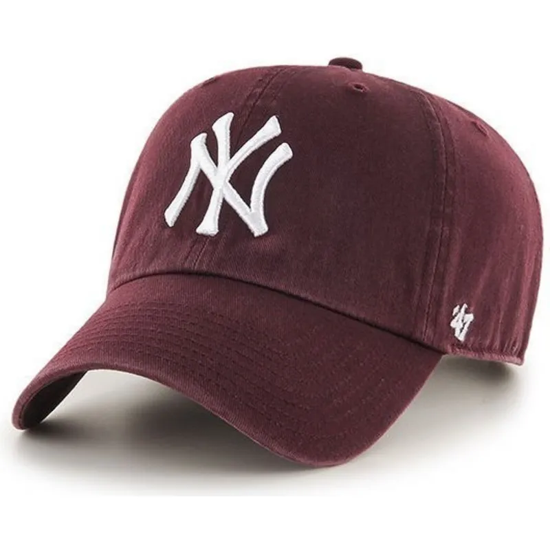 petten-gebogen-rood-verstelbaar-van-new-york-yankees-mlb-van-47-brand petten-gebogen-rood-verstelbaar-van-new-york-yankees-mlb-van-47-brand