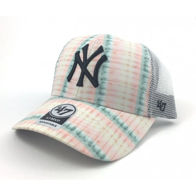 petten-gebogen-roze-snapback-estampado-flores-van-new-york-yankees-mlb-van-47-brand petten-gebogen-roze-snapback-estampado-flores-van-new-york-yankees-mlb-van-47-brand