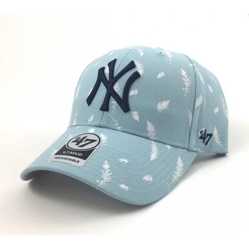 petten-gebogen-blauw-verstelbaar-estampado-plumas-van-new-york-yankees-mlb-van-47-brand