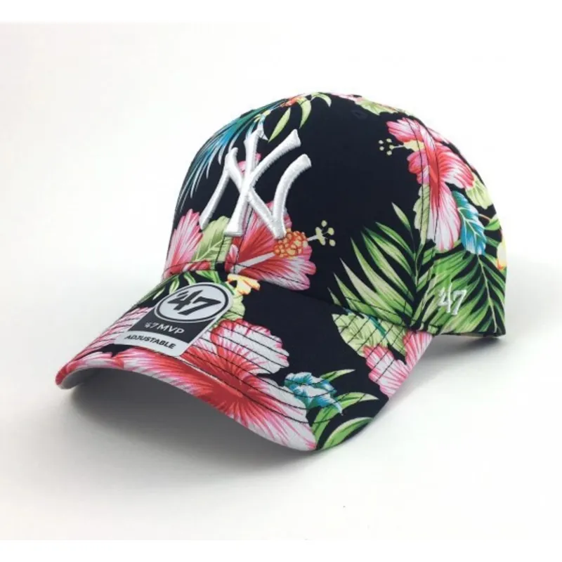 petten-gebogen-meerkleurig-verstelbaar-estampado-flores-van-new-york-yankees-mlb-van-47-brand