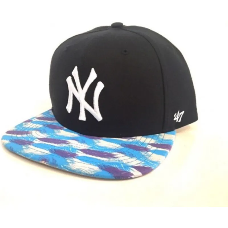 petten-plat-marineblauw-snapback-estampado-en-la-van-new-york-yankees-mlb-van-47-brand