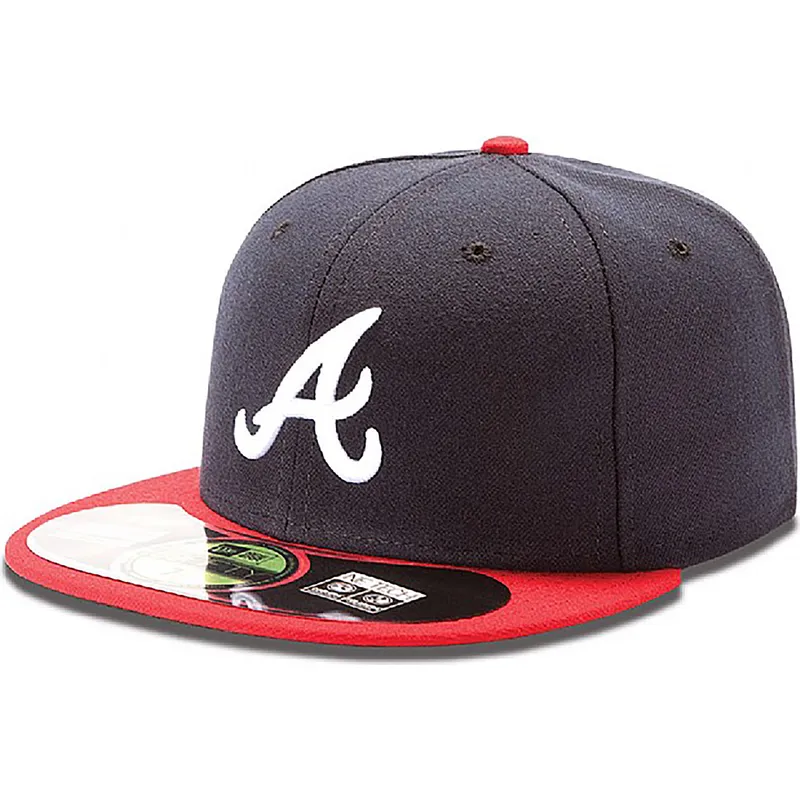 petten-plat-marineblauw-fitted-59fifty-authentic-on-field-van-atlanta-braves-mlb-van-new-era