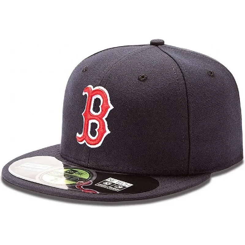 petten-plat-marineblauw-fitted-59fifty-authentic-on-field-van-boston-red-sox-mlb-van-new-era
