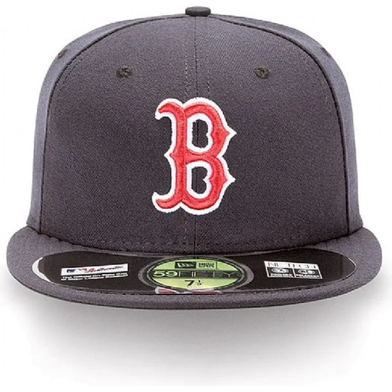 petten-plat-marineblauw-fitted-59fifty-authentic-on-field-van-boston-red-sox-mlb-van-new-era