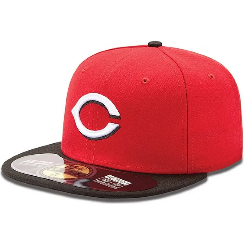 petten-plat-rood-fitted-59fifty-authentic-on-field-van-cincinnati-reds-mlb-van-new-era
