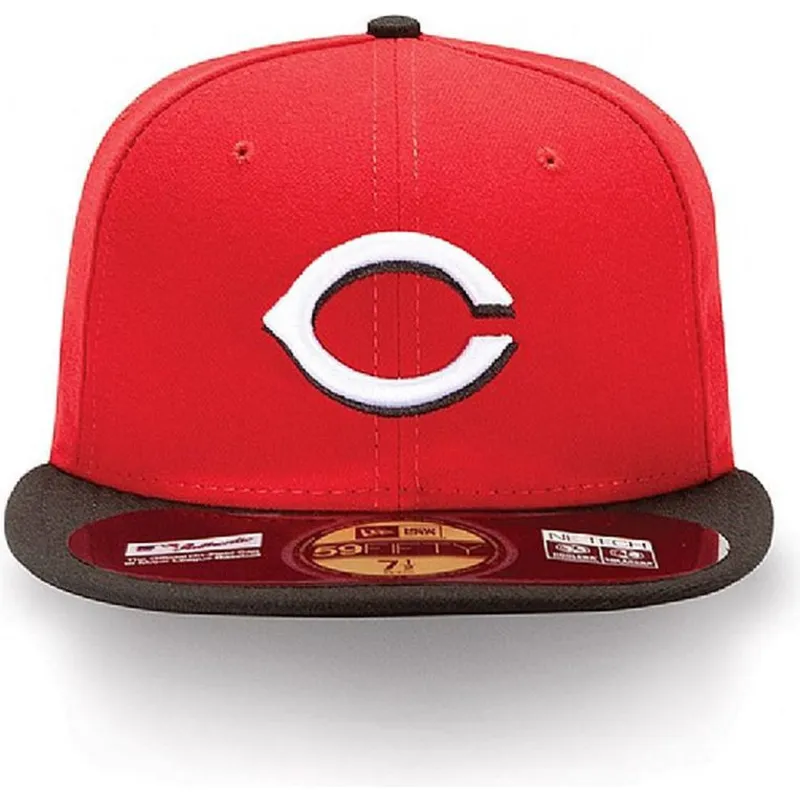petten-plat-rood-fitted-59fifty-authentic-on-field-van-cincinnati-reds-mlb-van-new-era
