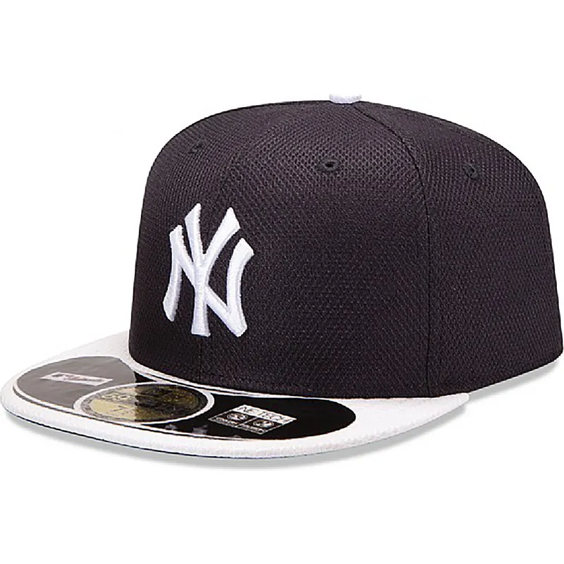 petten-plat-marineblauw-fitted-59fifty-diamond-era-van-new-york-yankees-mlb-van-new-era