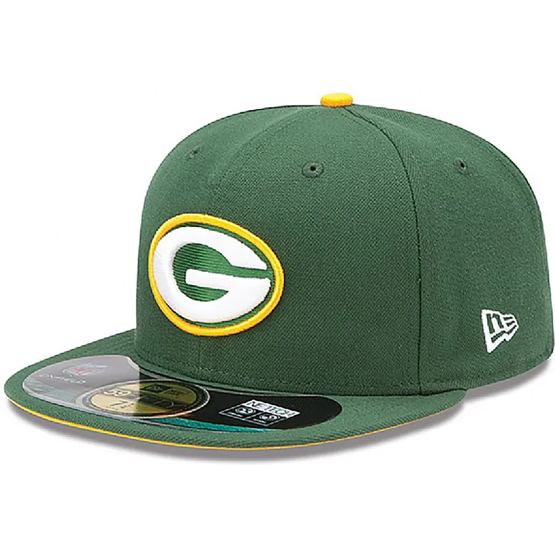 petten-plat-groen-fitted-59fifty-authentic-on-field-game-van-green-bay-packers-nfl-van-new-era