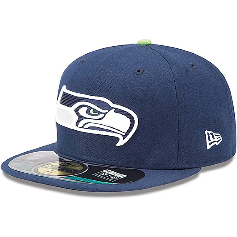 petten-plat-blauw-fitted-59fifty-authentic-on-field-game-van-seattle-seahawks-nfl-van-new-era
