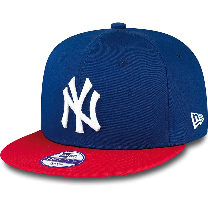 petten-plat-blauw-snapback-voor-kinderen-9fifty-cotton-block-van-new-york-yankees-mlb-van-new-era petten-plat-blauw-snapback-voor-kinderen-9fifty-cotton-block-van-new-york-yankees-mlb-van-new-era