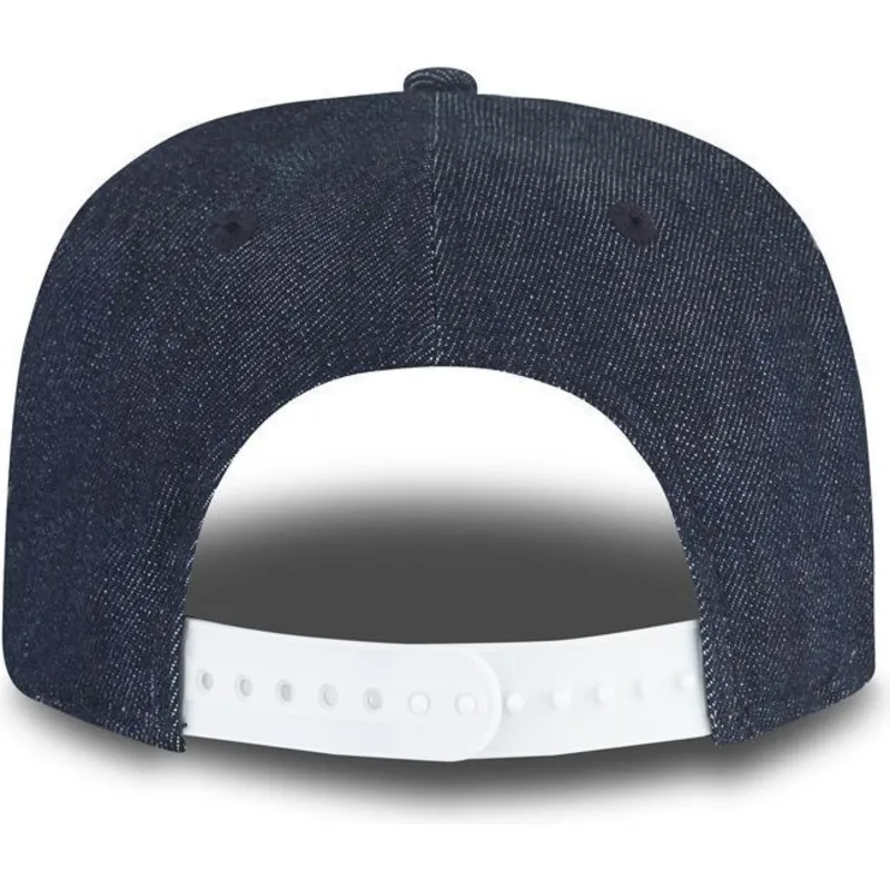 petten-plat-marineblauw-snapback-voor-kinderen-9fifty-essential-denim-van-new-york-yankees-mlb-van-new-era